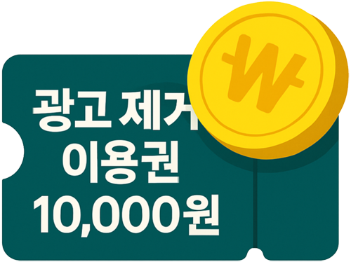 광고 제거 이용권